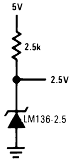 Circuit using LM336 Reference Voltage Diode