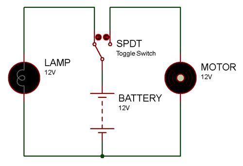 4 Pole Toggle Switch Wiring Diagram from components101.com