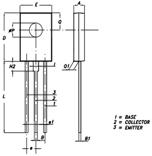 D882 Transistor Dimensions