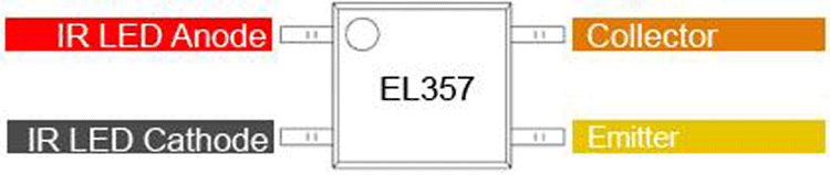 EL357 Optocoupler Pin Description