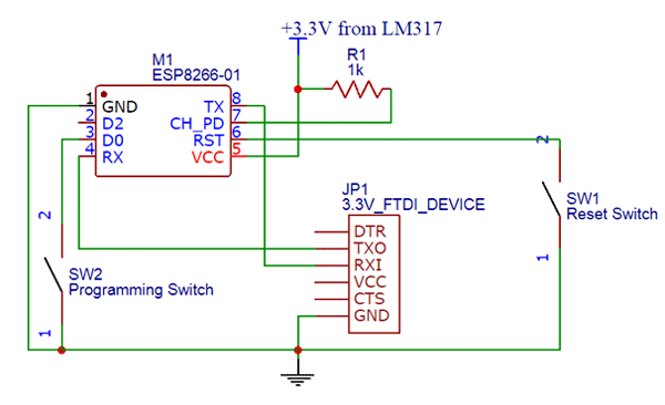 ESP8266 WiFi Module - Pinout, Specifications