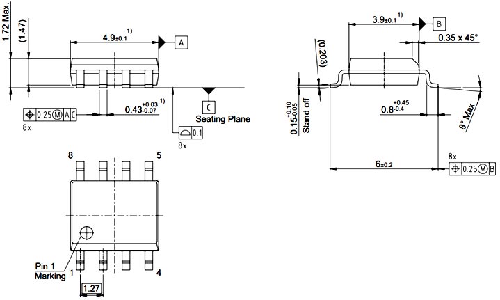 EV1527 Dimensions