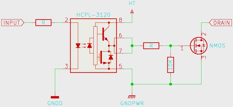 HCPL3120 Circuit Diagram