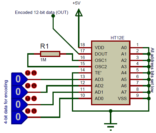 Ht12d схема подключения