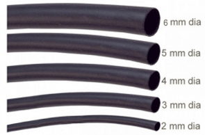 5 Meter Diameter 3mm Heat Shrink Tubing Black Shrinkable Tube In UK 