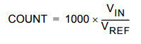 ICL7107 Increment Count Formula