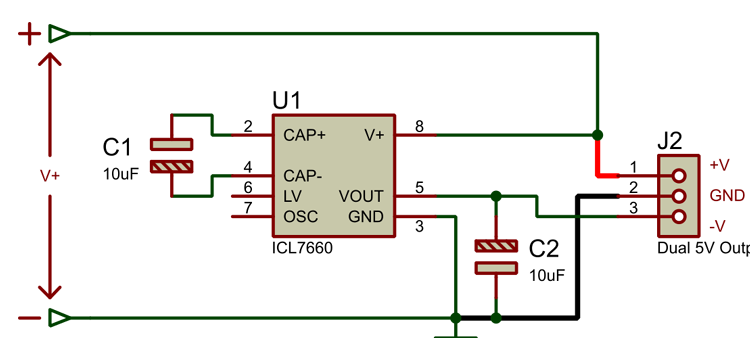 IC L7660 Circuit Diagram