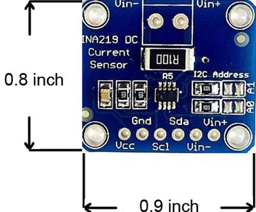 INA219 Module Dimensions