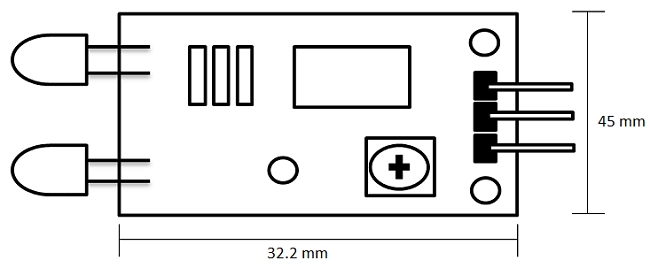 IR Sensor Module 2D Model