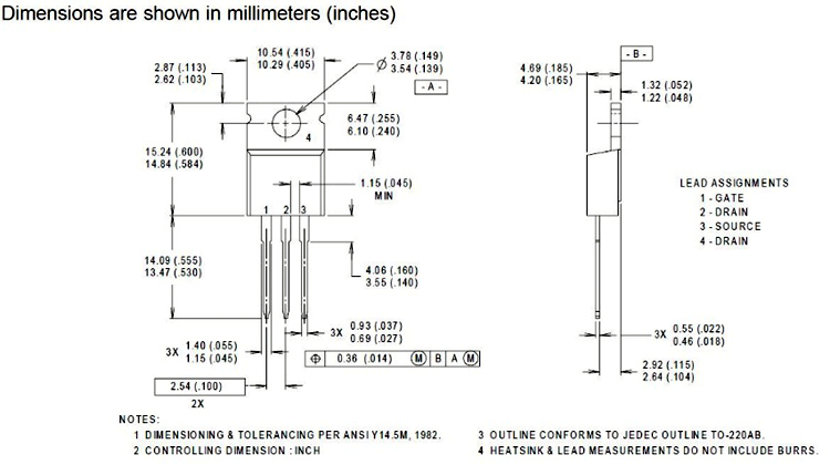 IRF1405 Datasheet