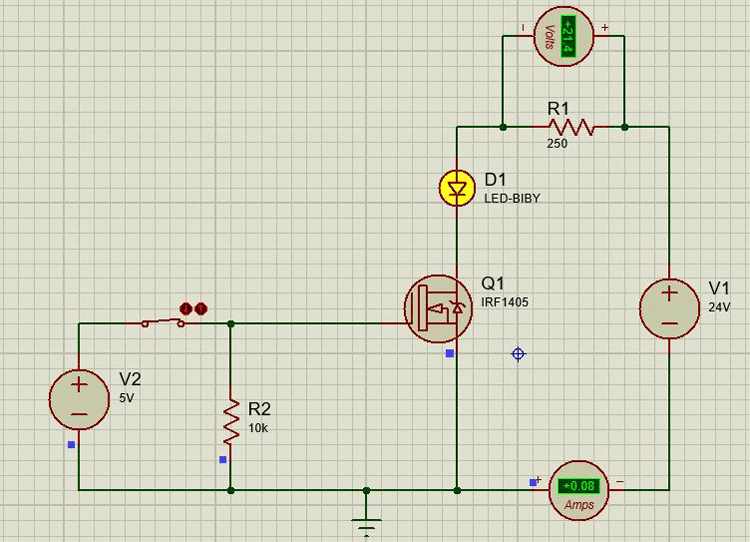 IRF1405 MOSFET Circuit