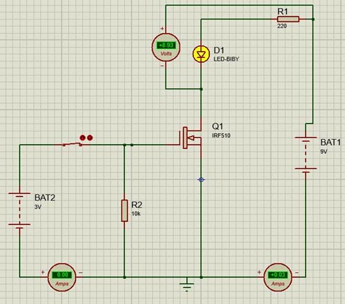 IRF510 MOSFET Circuit