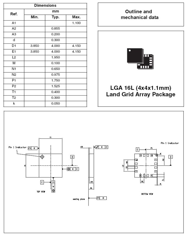 L3G4200D 2D Model