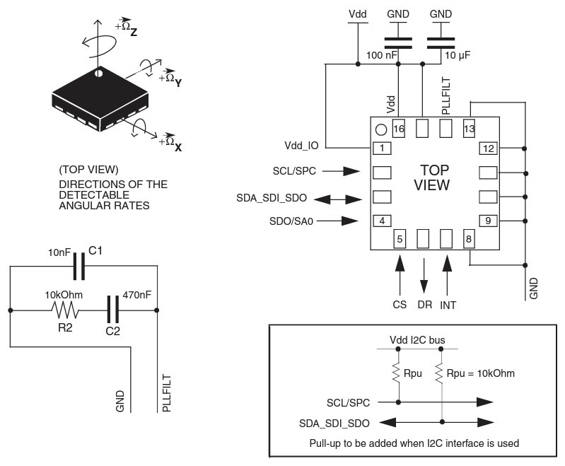 L3G4200D Circuit Diagram