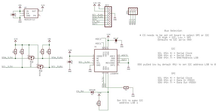 LIS3DH Circuit Diagram