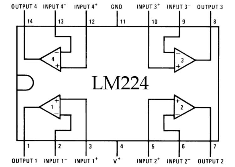 LM224 Pin Diagram