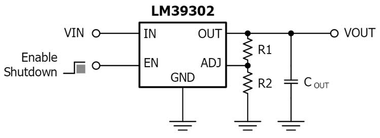LM39302 Application Circuit