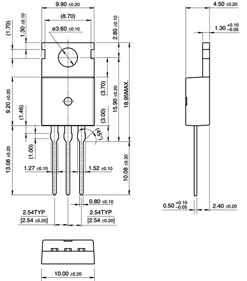 LM7806 Dimensions