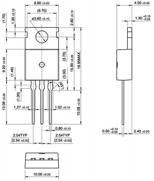 Régulateur de tension 12V 500mA L78M12CDT-TR cms TO-252-3