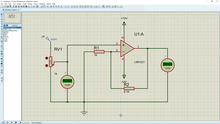 LMV321 Simulation Circuit