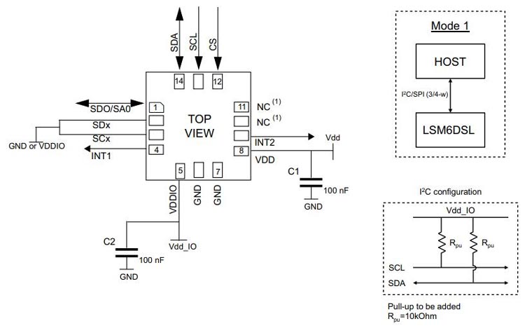 LSM6DSL Circuit Diagram