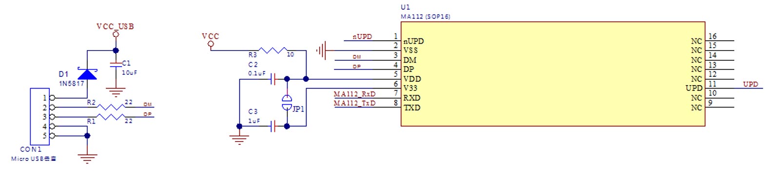 MA112 Application Circuit Diagram