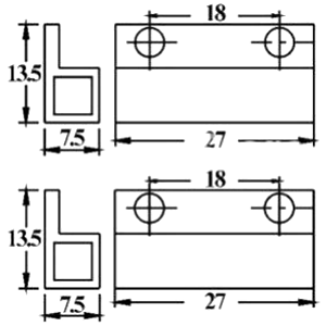 MC-38 Magnetic Switch Dimensions