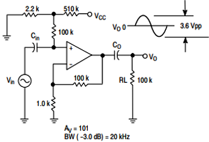 MC33171 Op-Amp Application Circuit