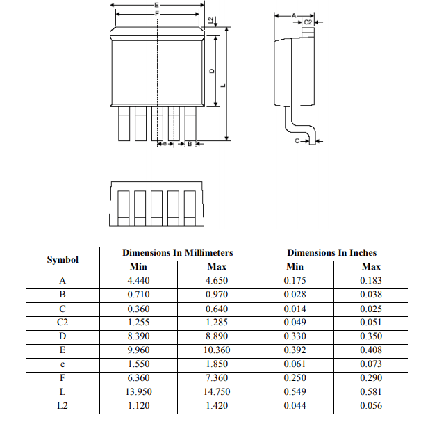 MIC29302 Dimension