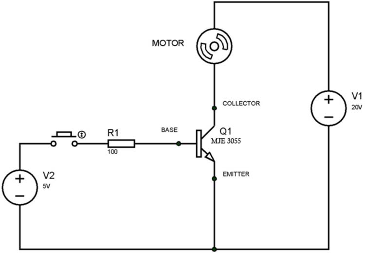 MJE3055 Transistor Circuit Diagram