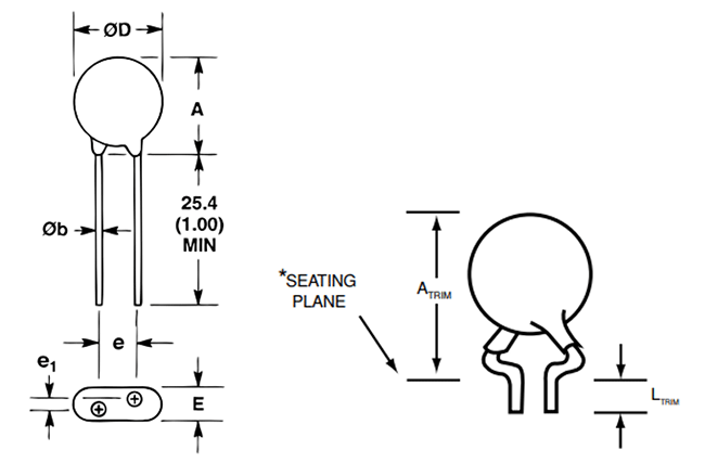 Metal Oxide Varistor 2d-model