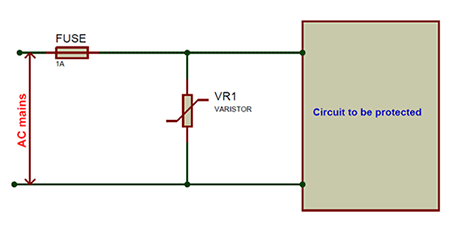 Metal Oxide Varistor in Circuit