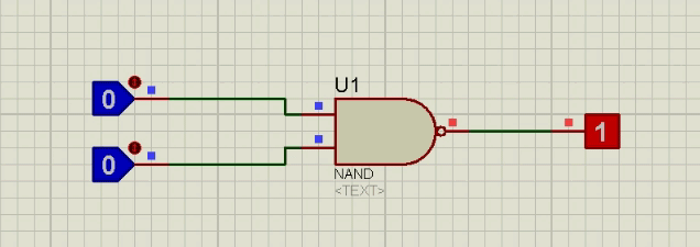 NAND Gate Working Simulation