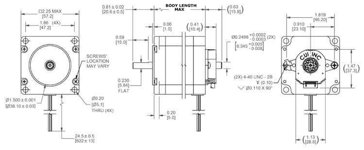 links zoom Getuigen NEMA 23 Stepper Motor Datasheet, Specs & Applications