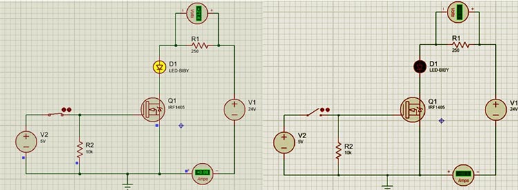 P55NF06 MOSFET Circuit Diagram