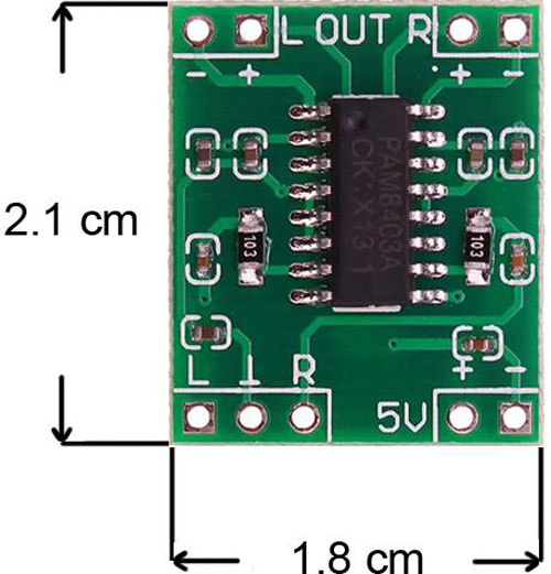 PAM8403 Module Dimensions