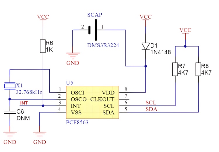 PCF8563 circuit