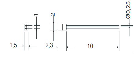 PT100 Sensor Dimensions