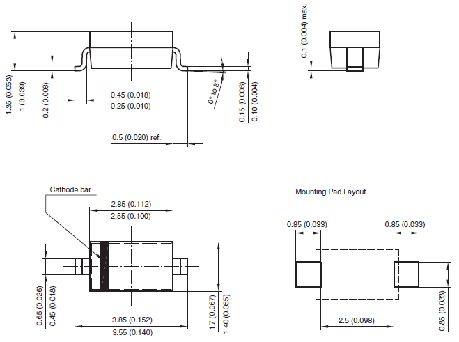 SD Schottky Diode Datasheet Pinout Features Equivalents