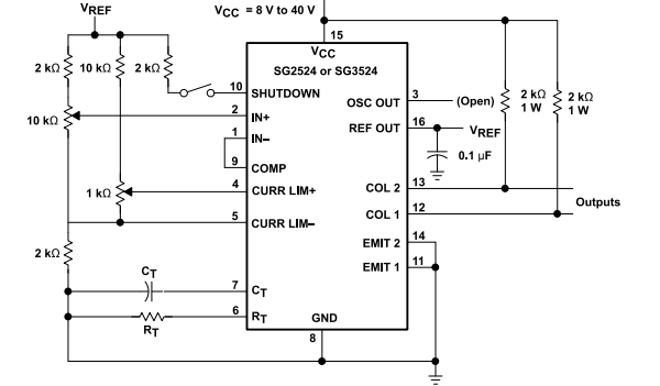 SG2524 Application Circuit