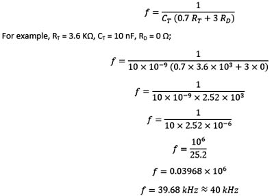 SG3525 Output Frequency Equations