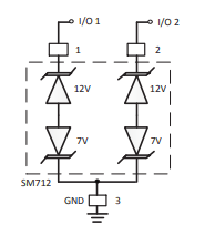 SM712 Internal Circuit diagram