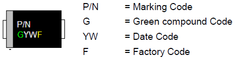 SS310 Schottky Diode Marking Diagram