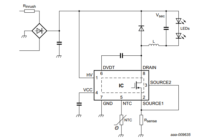 SSL0515TE Application circuit diagram