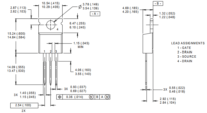STP80NF70 N-Channel MOSFET 2D-Model