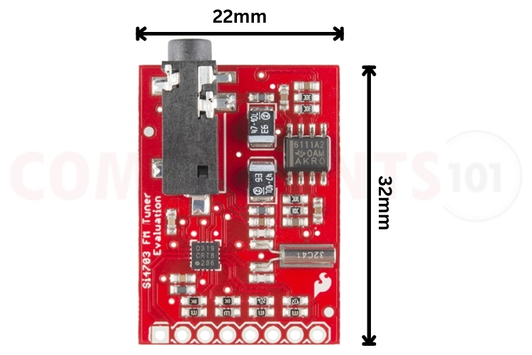 Si4703 Module Dimensions