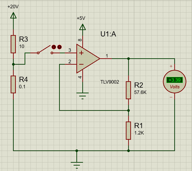 TLV9001 Application Circuit