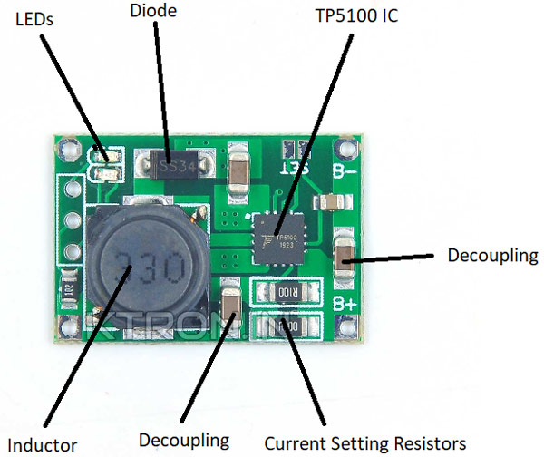 TP5100 Module Components