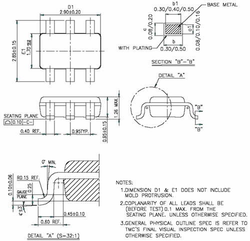 TTP223 Dimensions