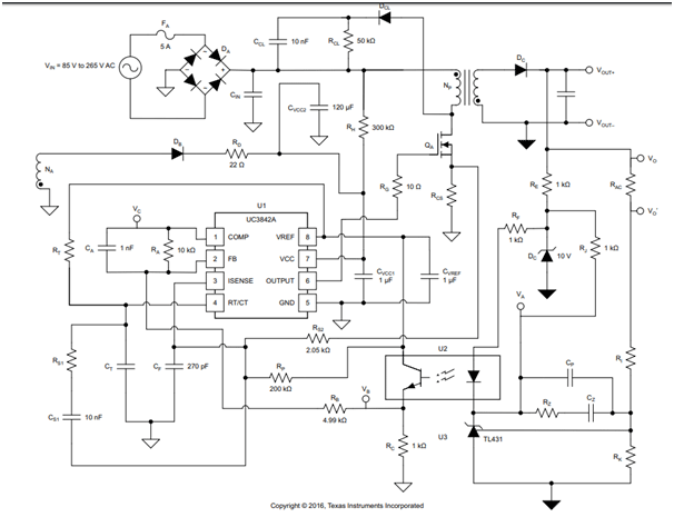 UC3843 PWM Controller IC Pinout, Features, Equivalent ...